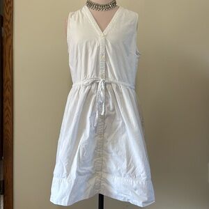 GAP A-Line 100% cotton button up fully lined dress in size 12